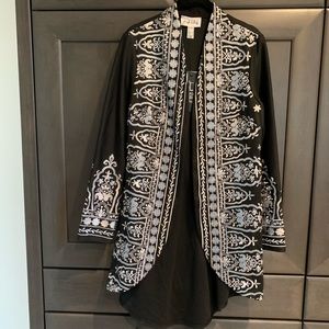 Joseph Ribkoff Embroidered Jacket Size M